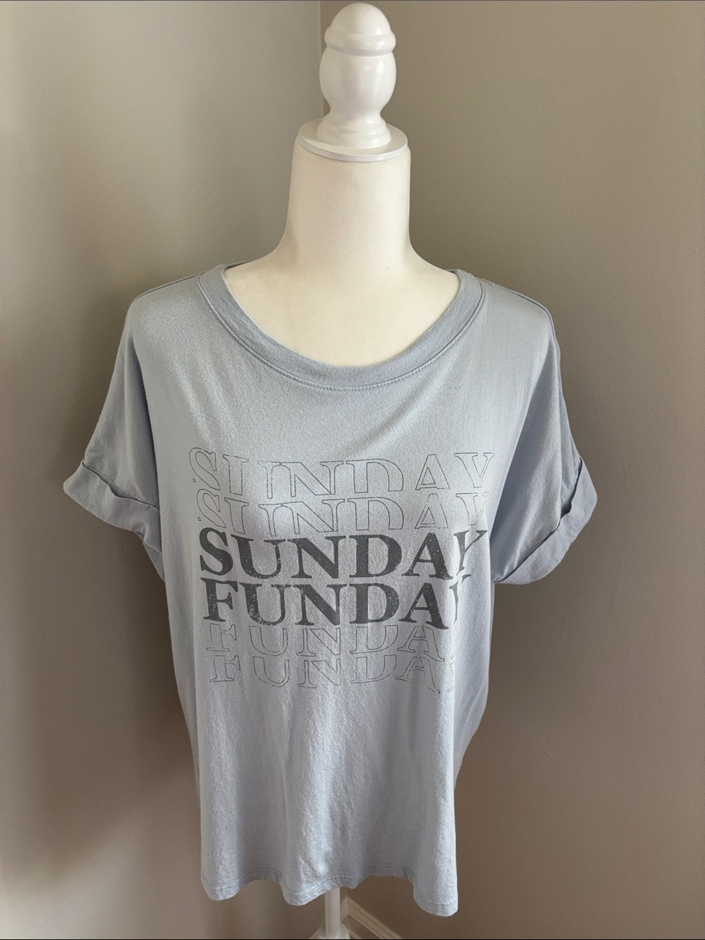 Gilli Light Blue "Sunday Funday" Short Sleeve Tee